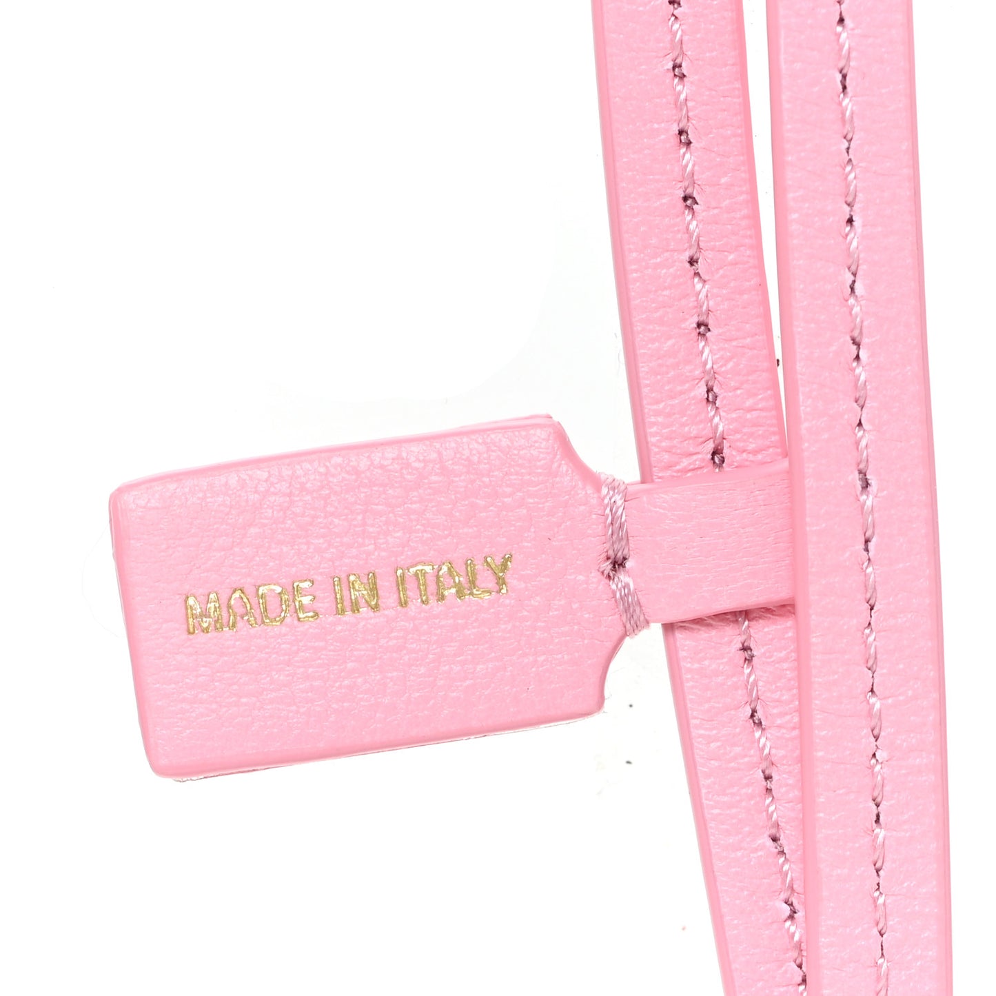 Lambskin Mini CC Bag Charm Pink