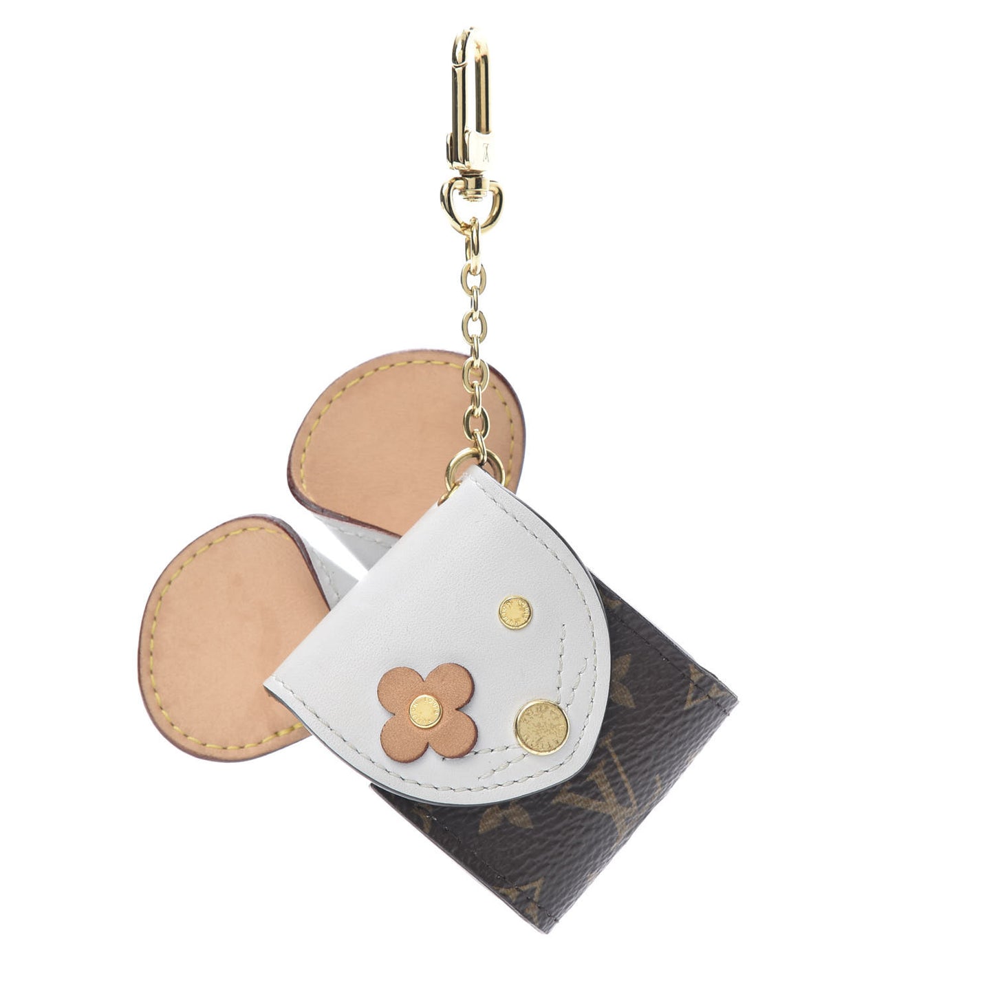 Monogram Rat Earphones Case Grey