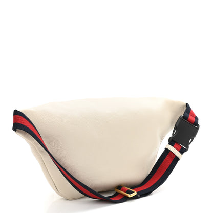 Gucci Grained Calfskin Logo Belt Bag White 3 of 10