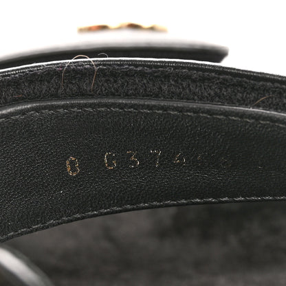 Chanel Shiny Calfskin Logo Platform Sandals 39 Black 9 of 10