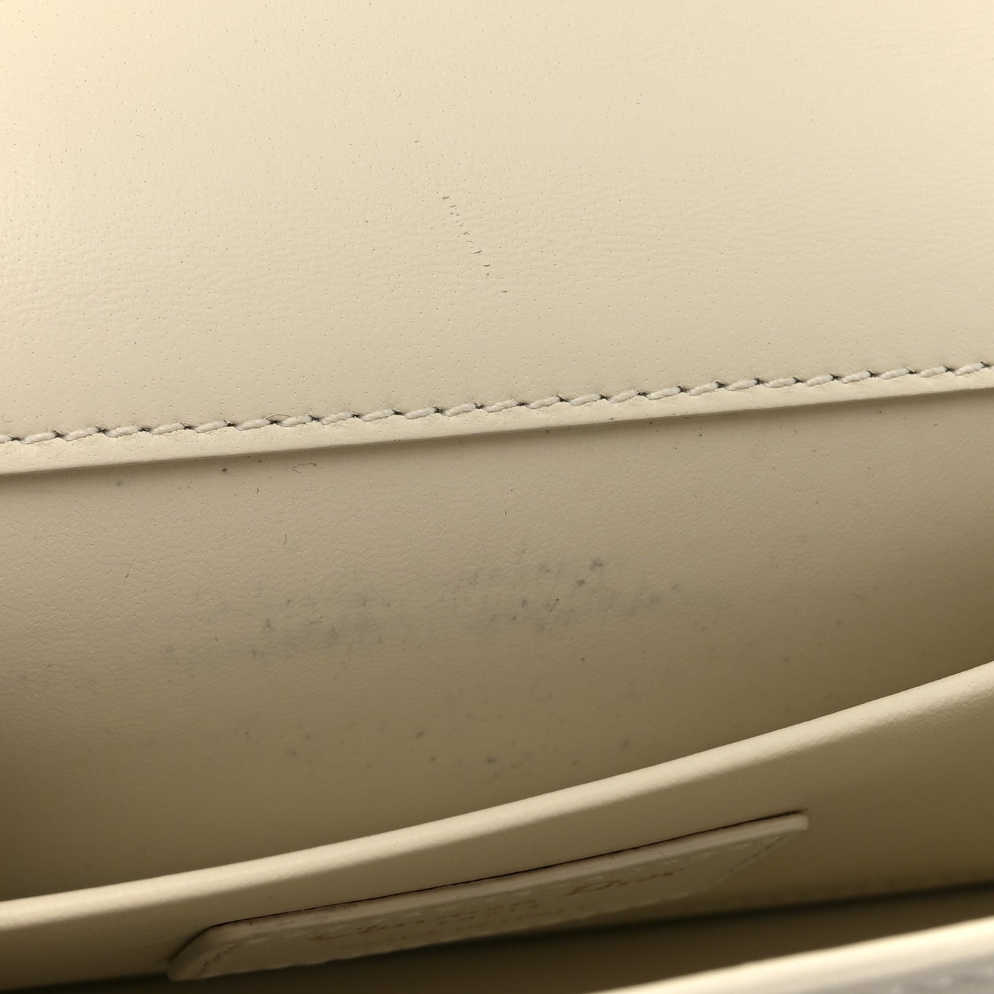 Calfskin 30 Montaigne East West Chain Flap Bag Off White