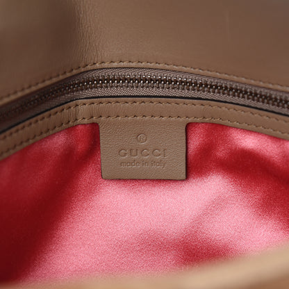 Gucci Velvet Matelasse Medium GG Marmont Shoulder Bag Taupe 5 of 9