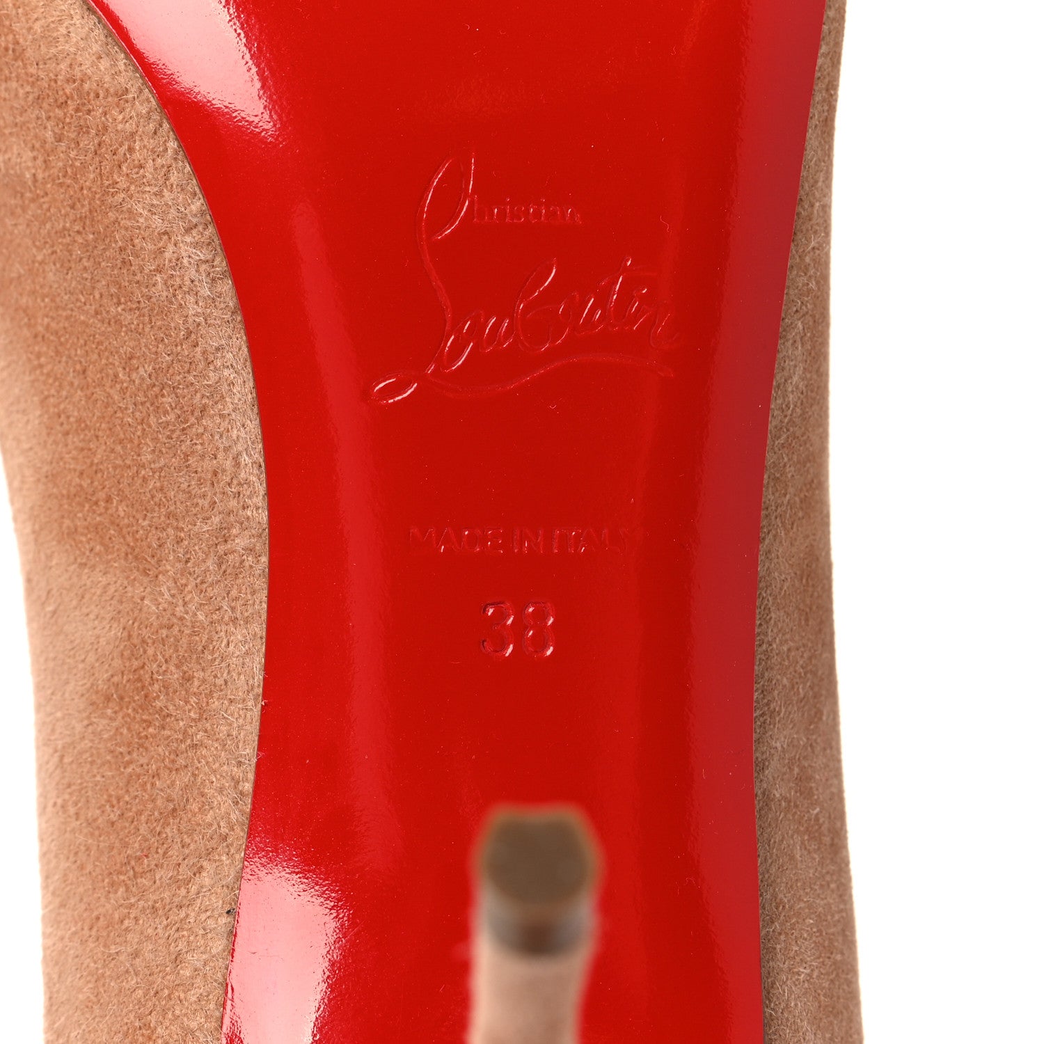 Christian Louboutin Veau Velours Clare 80 Pumps 38 Courtisane 7 of 9