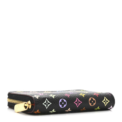 Louis Vuitton Monogram Multicolor Zippy Coin Purse Black Grenade 4 of 9