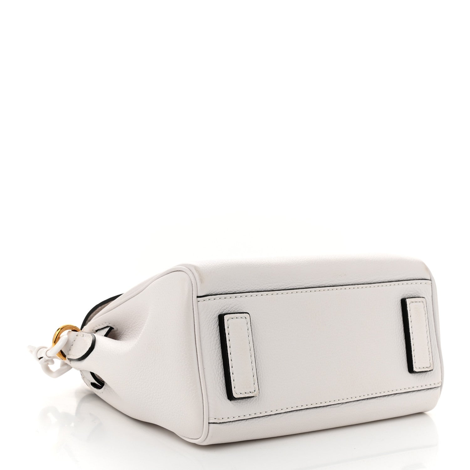 Versace Grained Calfskin Small La Medusa Top Handle Bag White 4 of 9