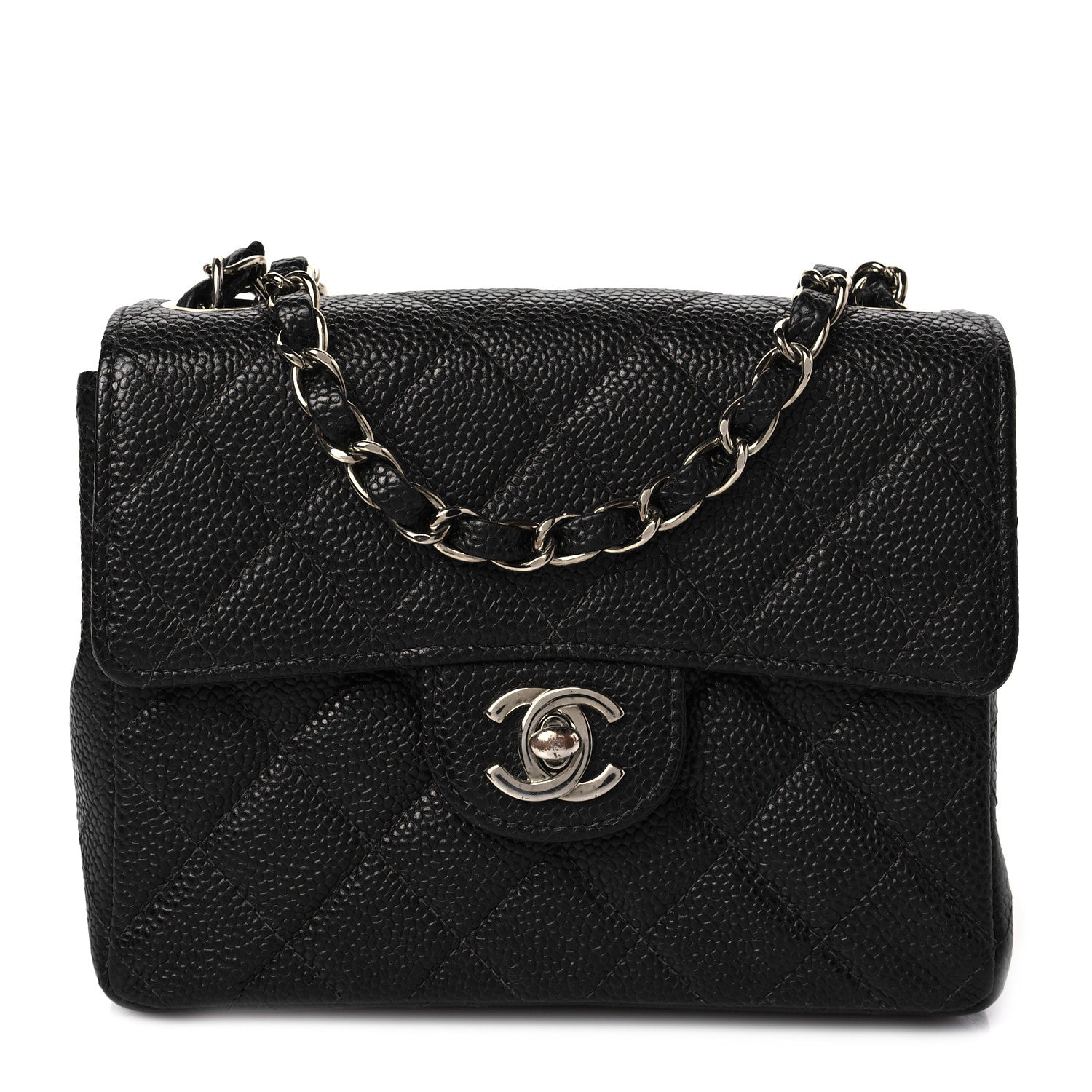 Chanel Caviar Quilted Mini Square Flap Black 1 of 8