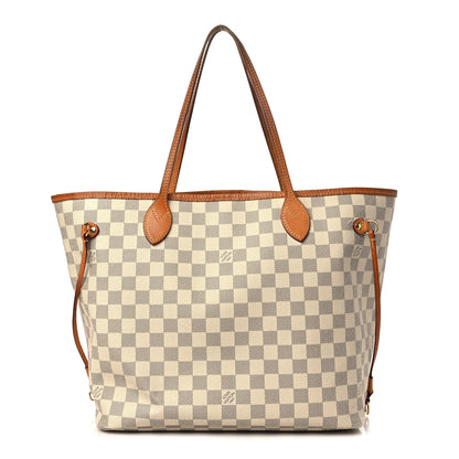 Louis Vuitton Damier Azur Neo Neverfull MM Rose Ballerine 3 of 9