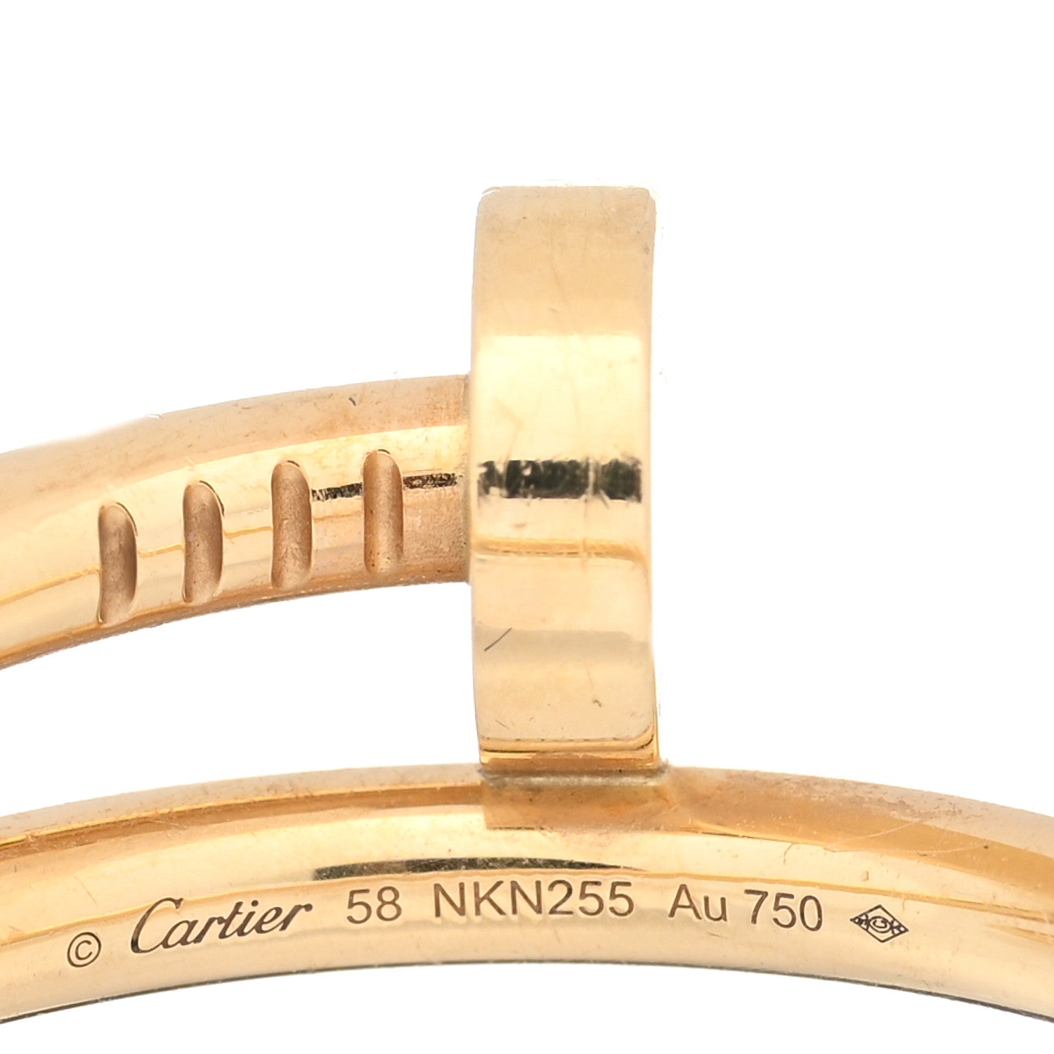 Cartier 18K Yellow Gold Juste Un Clou Ring 58 8.25 4 of 5