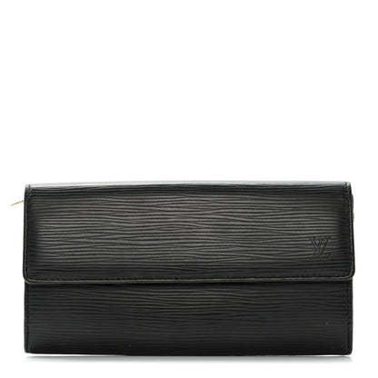 Louis Vuitton Epi Porte Tresor International Wallet Black 1 of 10