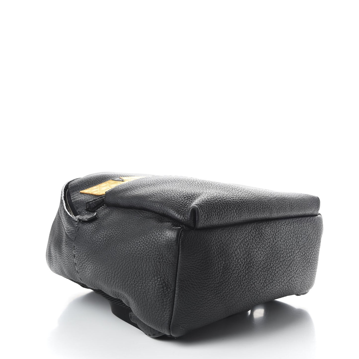 Cuoio Romano Selleria Crocodile Monster Eyes Backpack Black Girasole