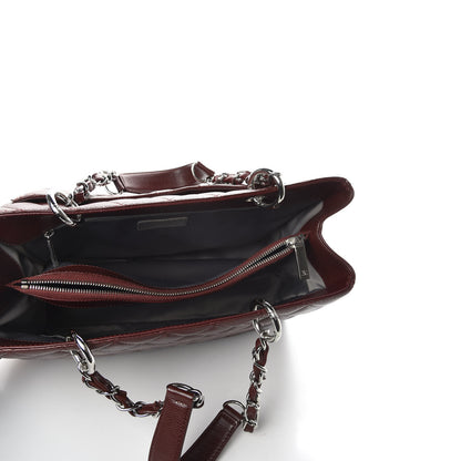 Chanel Caviar Quilted Grand Shopping Tote GST Dark Burgundy 6 of 10
