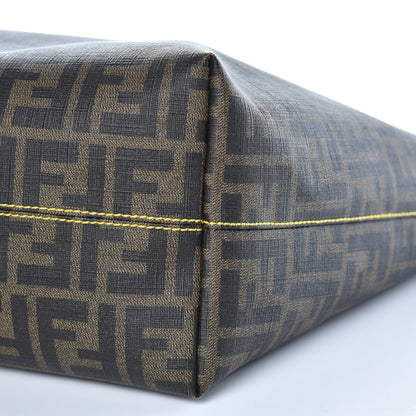 Fendi Zucca Spalmati Medium Roll Tote Tobacco Giallo 9 of 12