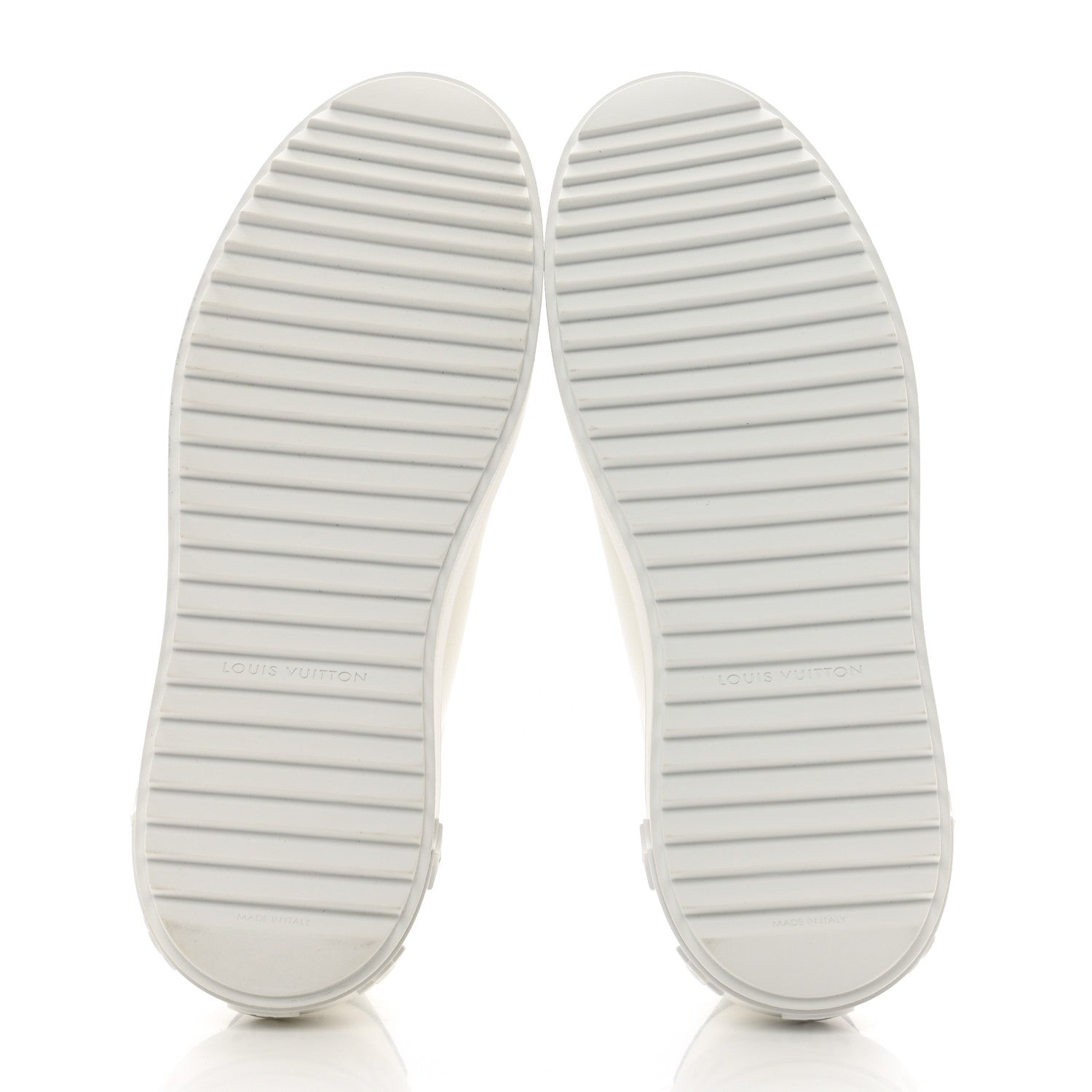 Louis Vuitton Lambskin Monogram Time Out Sneakers 39 White 5 of 10