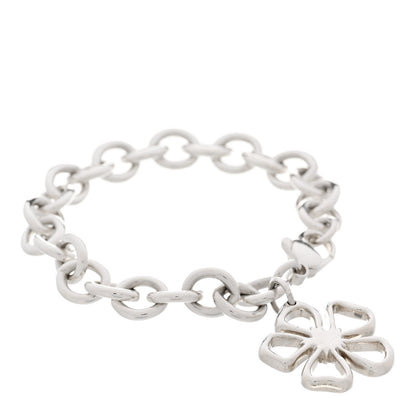 Tiffany Sterling Silver Flower Charm Bracelet 1 of 4