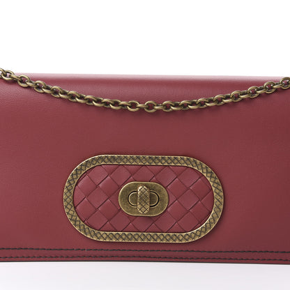 Bottega Veneta Nappa Intrecciato Ellittica Chain Wallet Baccara Rose 11 of 13