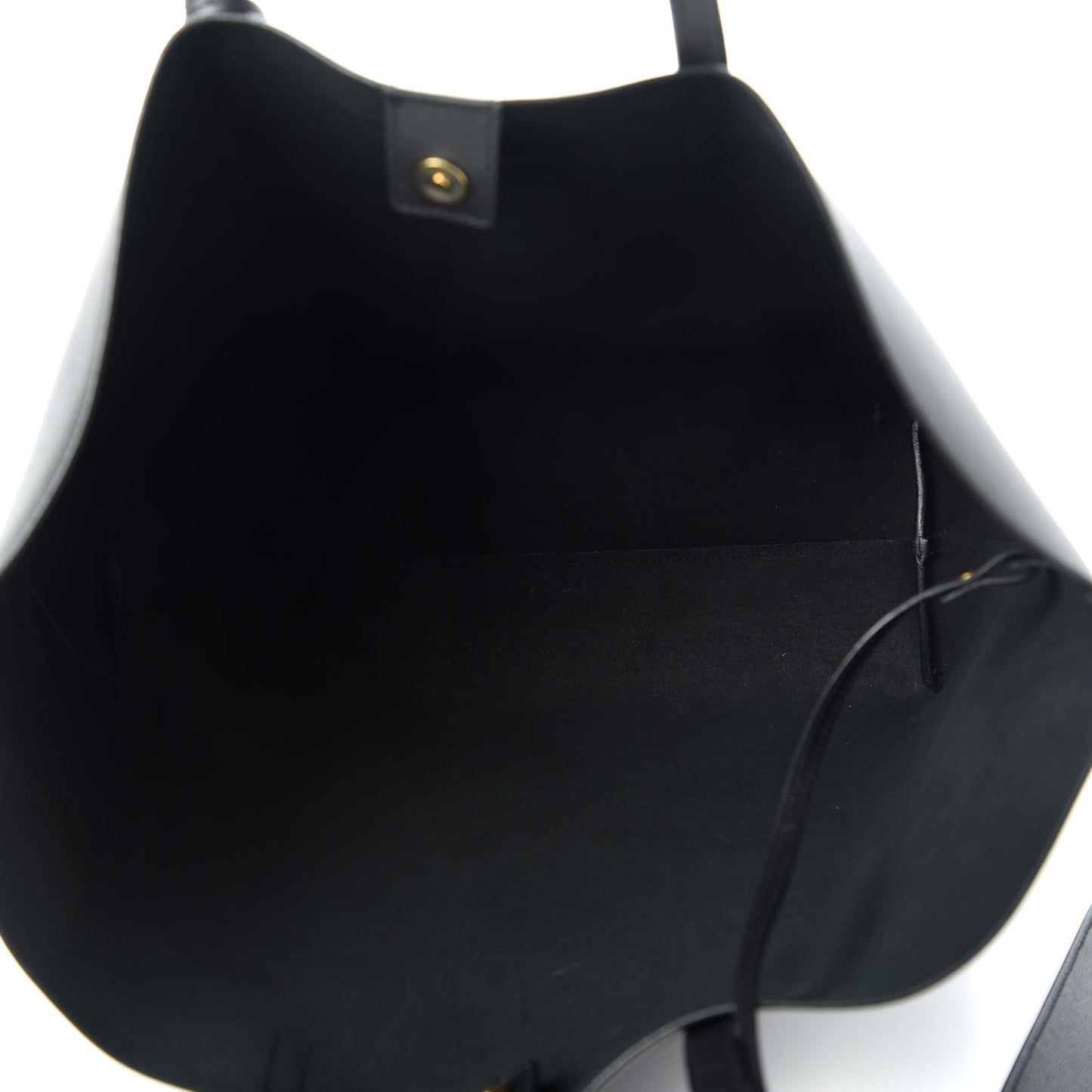 Calfskin Large Shopping Tote Black