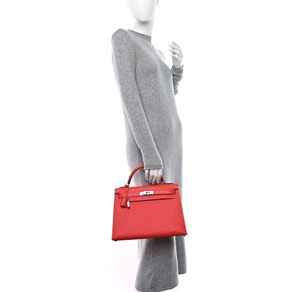 Hermes Epsom Kelly Sellier 32 Rose Jaipur 2 of 9
