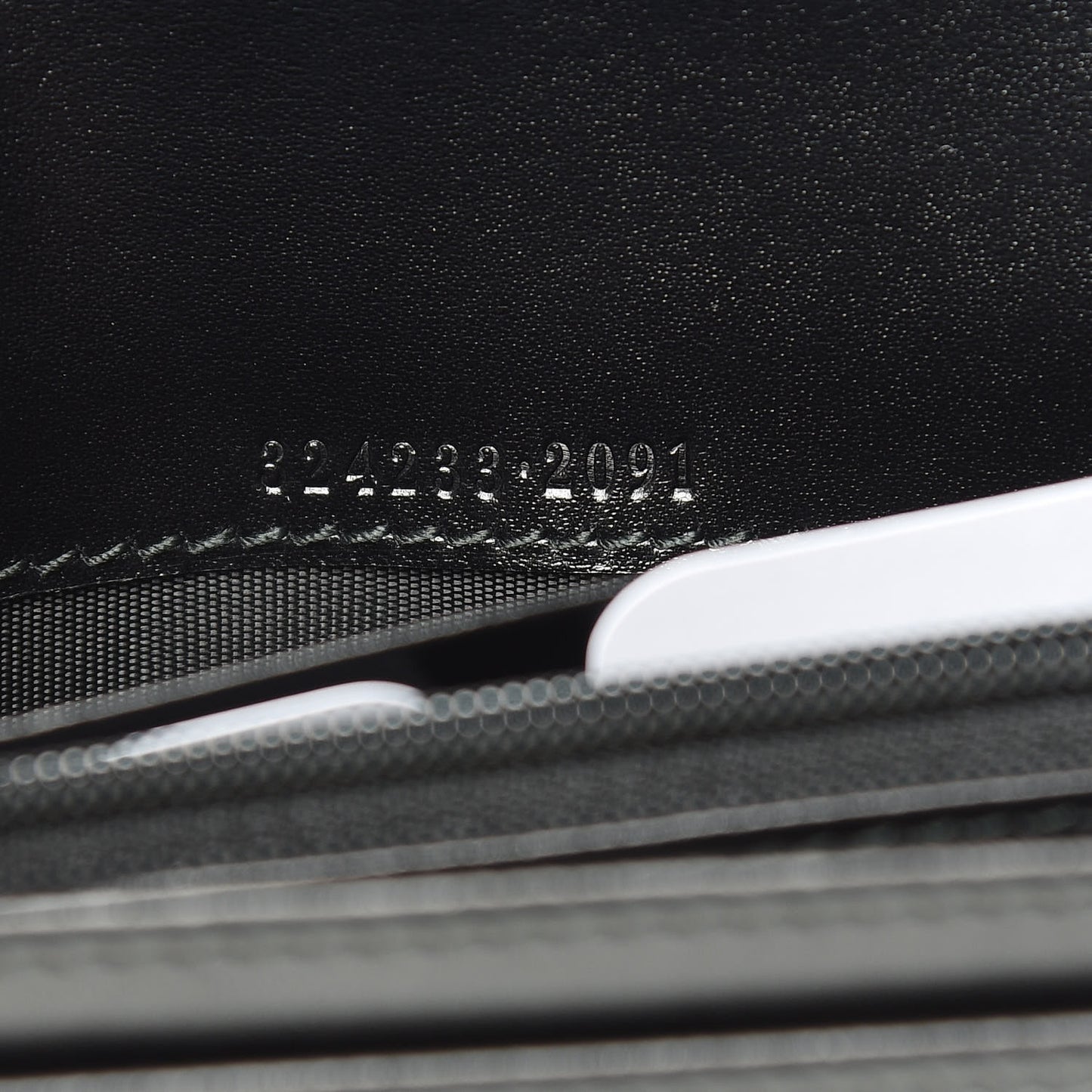 Calfskin Buckle Wallet Black