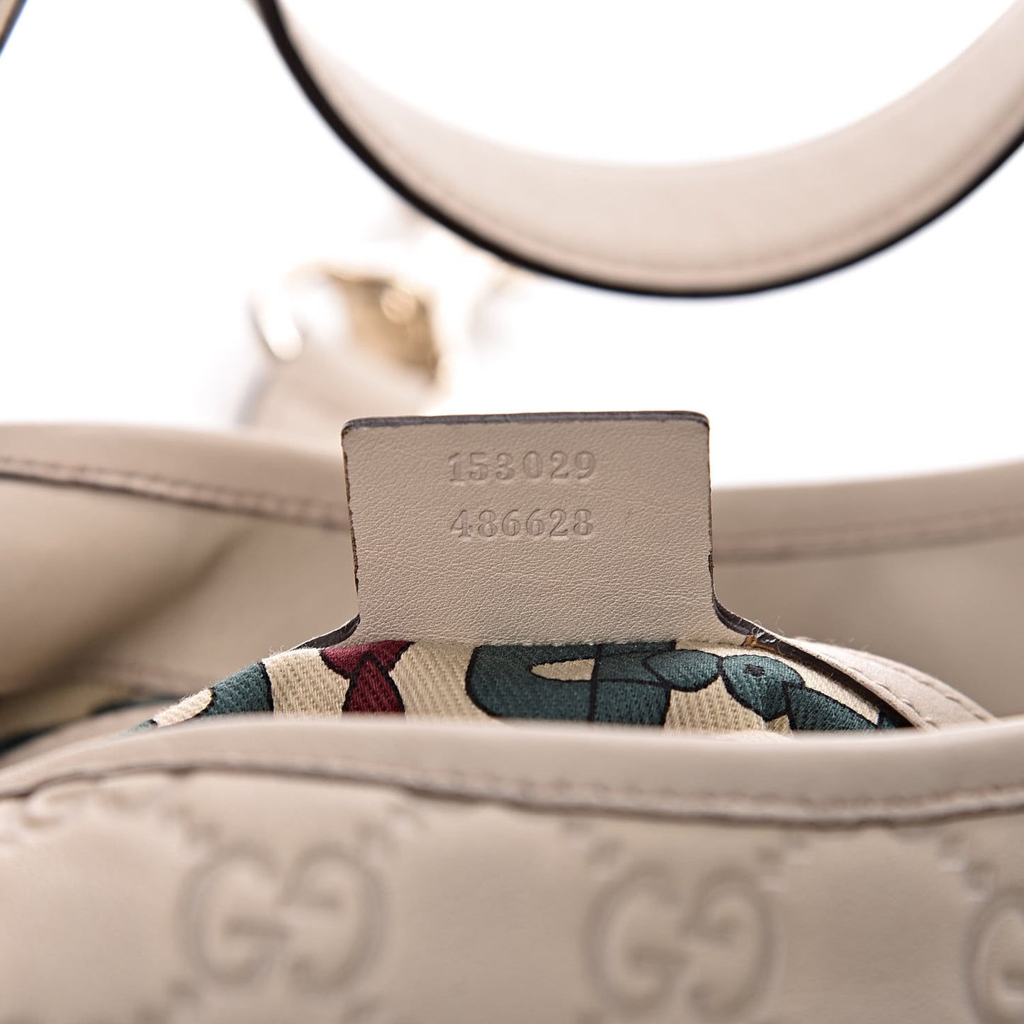 Guccissima Medium Jackie O Bouvier Hobo Off White