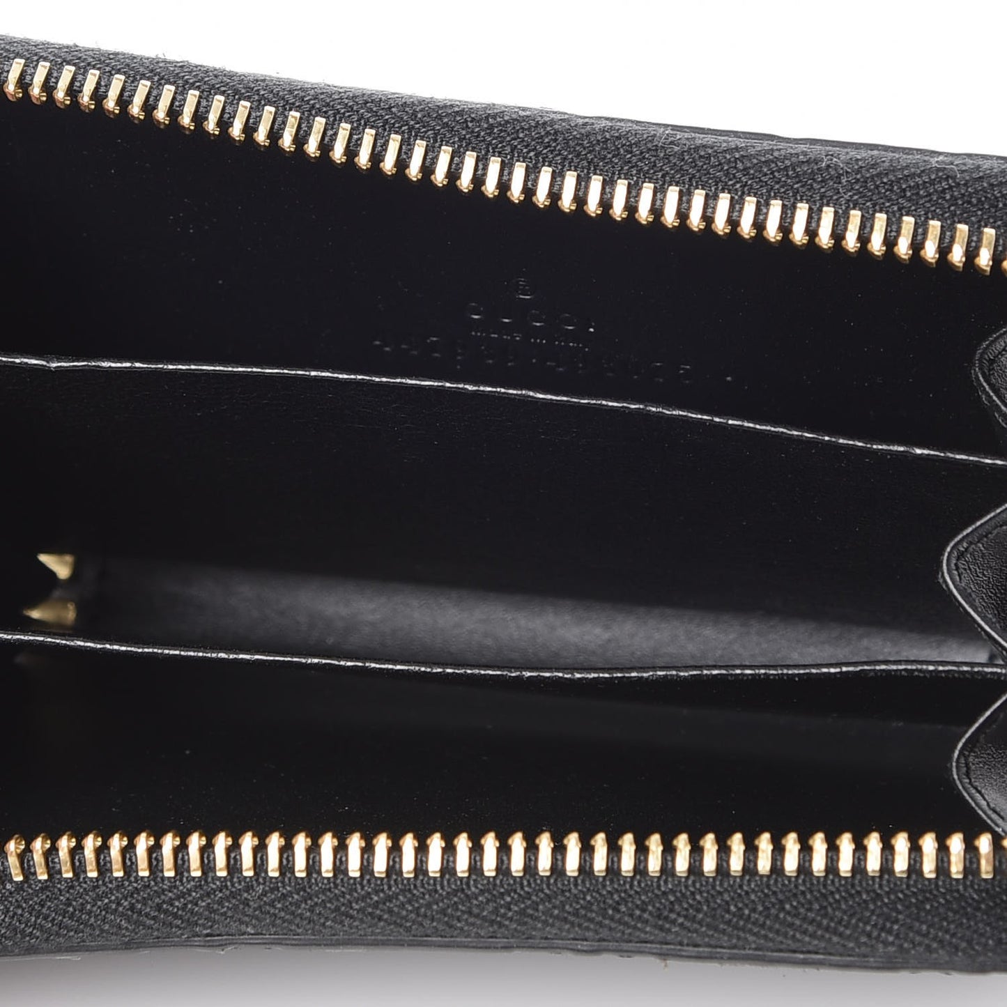 Guccissima Zip Around Card Case Black