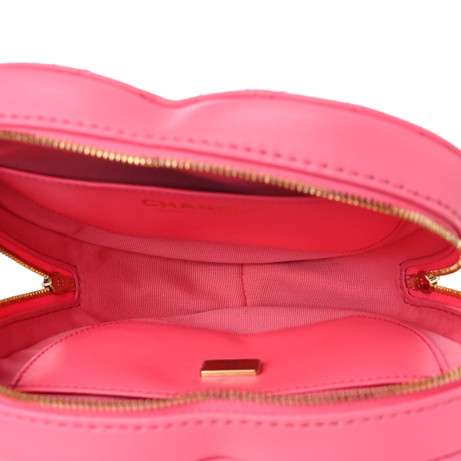 Chanel Lambskin Quilted CC In Love Heart Bag Pink 5 of 10