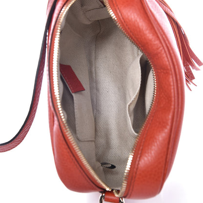 Gucci Pebbled Calfskin Small Soho Disco Bag Sun Orange 5 of 7