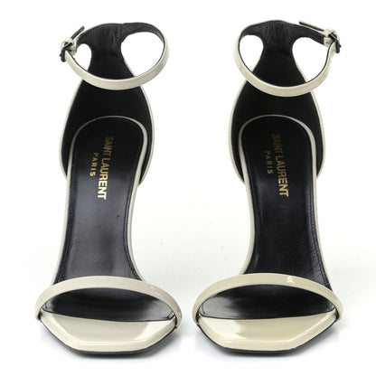 Saint Laurent Patent Calfskin Opyum 110 Sandals 42 Neutro 2 of 6