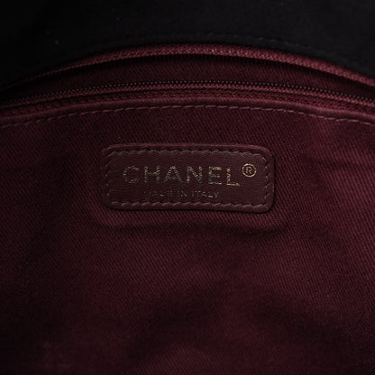 Chanel Suede Lambskin Glazed Calfskin Lady Vintage Chevron Flap Black Brown 8 of 10