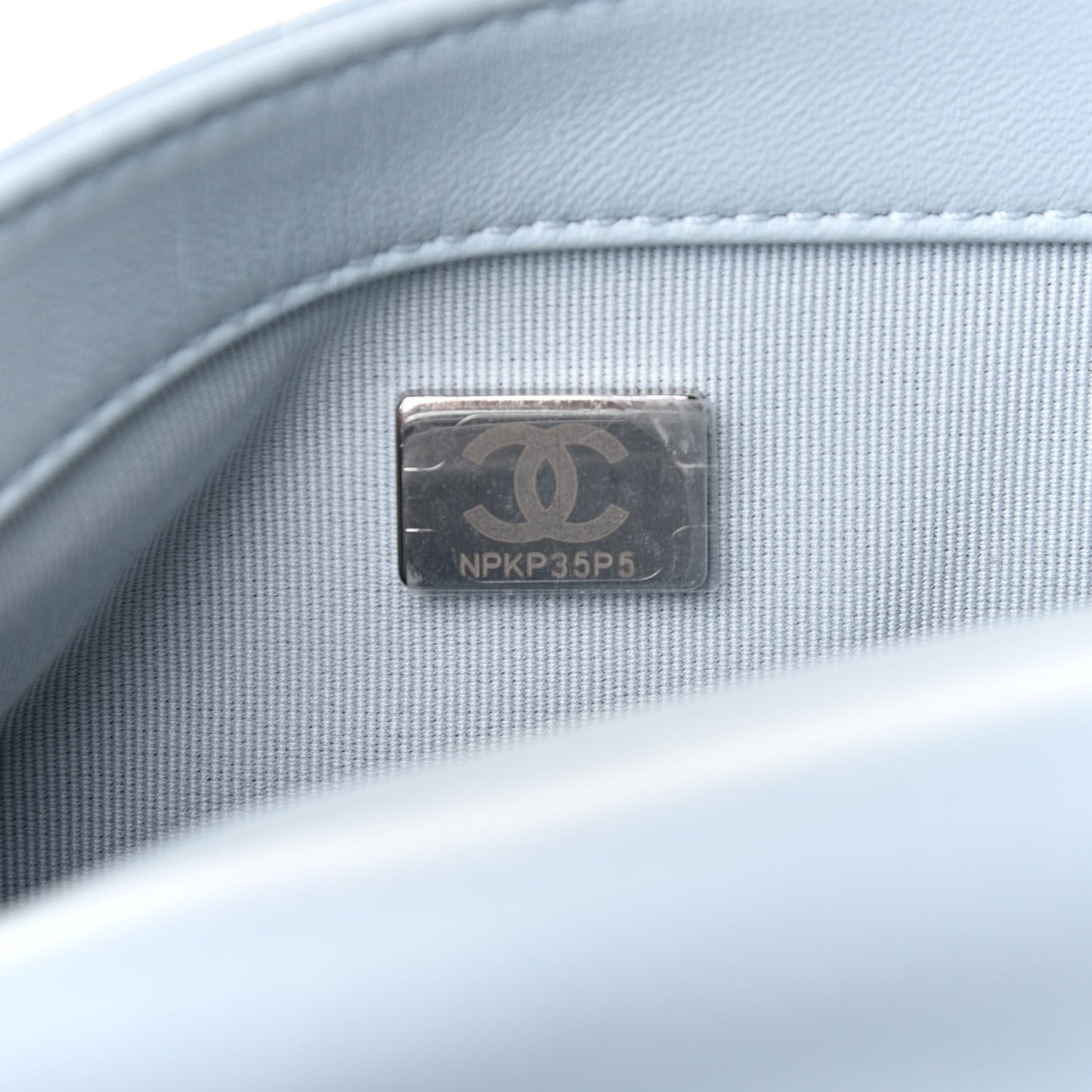 Lambskin Quilted Mini My Perfect Flap Light Blue