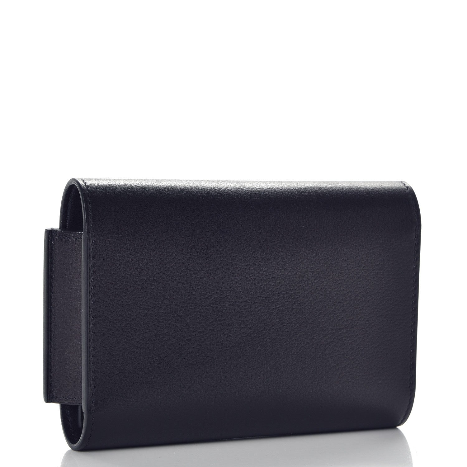 Hermes Evergrain Lizard Passant Compact Wallet Bleu Indigo Ombre 4 of 10