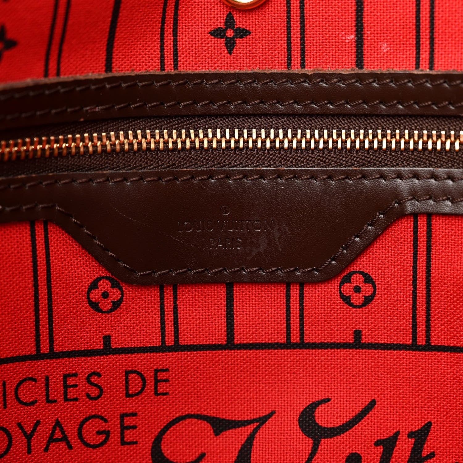 Louis Vuitton Damier Ebene Neverfull MM 6 of 10