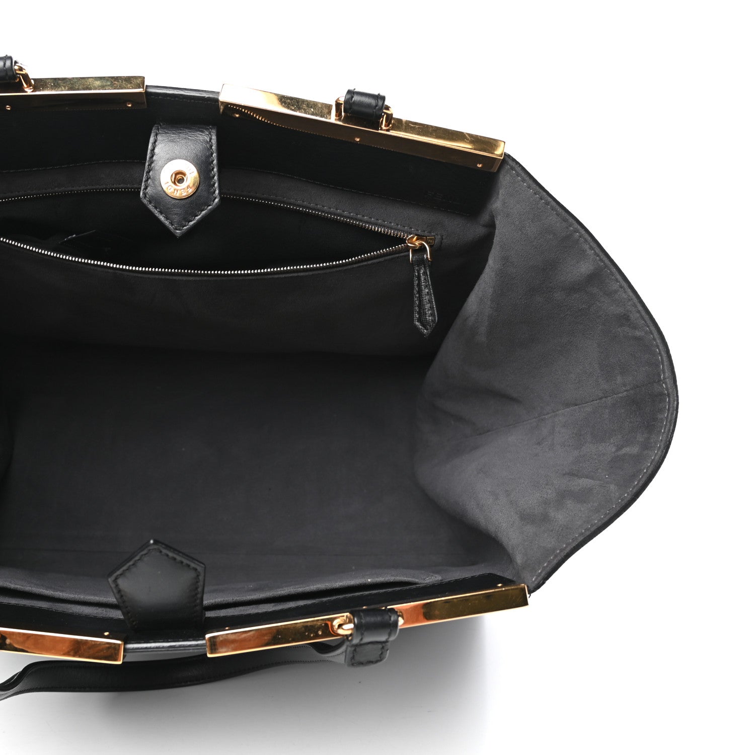 Fendi Vitello Elite Large 3Jours Tote Black 5 of 9
