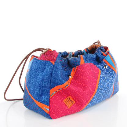 Hermes Silk Fourbi Carre en Cravates Bag Insert GM Bleu Saphir 3 of 12