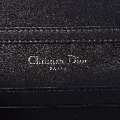 Christian Dior Metallic Patent Micro-Cannage Baby Diorama Flap Bag Silver 8 of 11