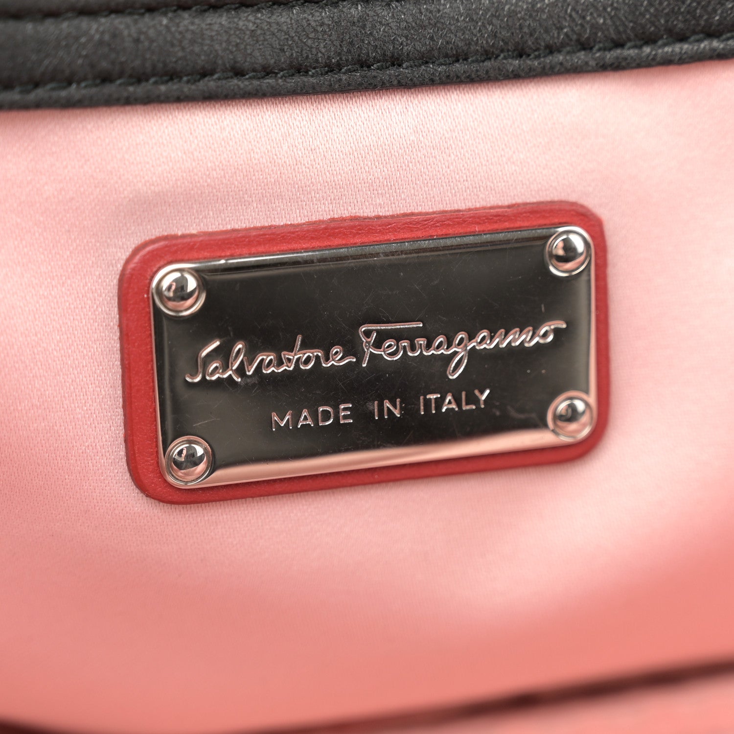 Salvatore Ferragamo Shiny Canvas Quilted Gelly Bag Black 6 of 13