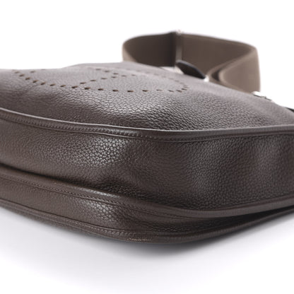Hermes Taurillon Clemence Evelyne III PM Chocolate 7 of 9