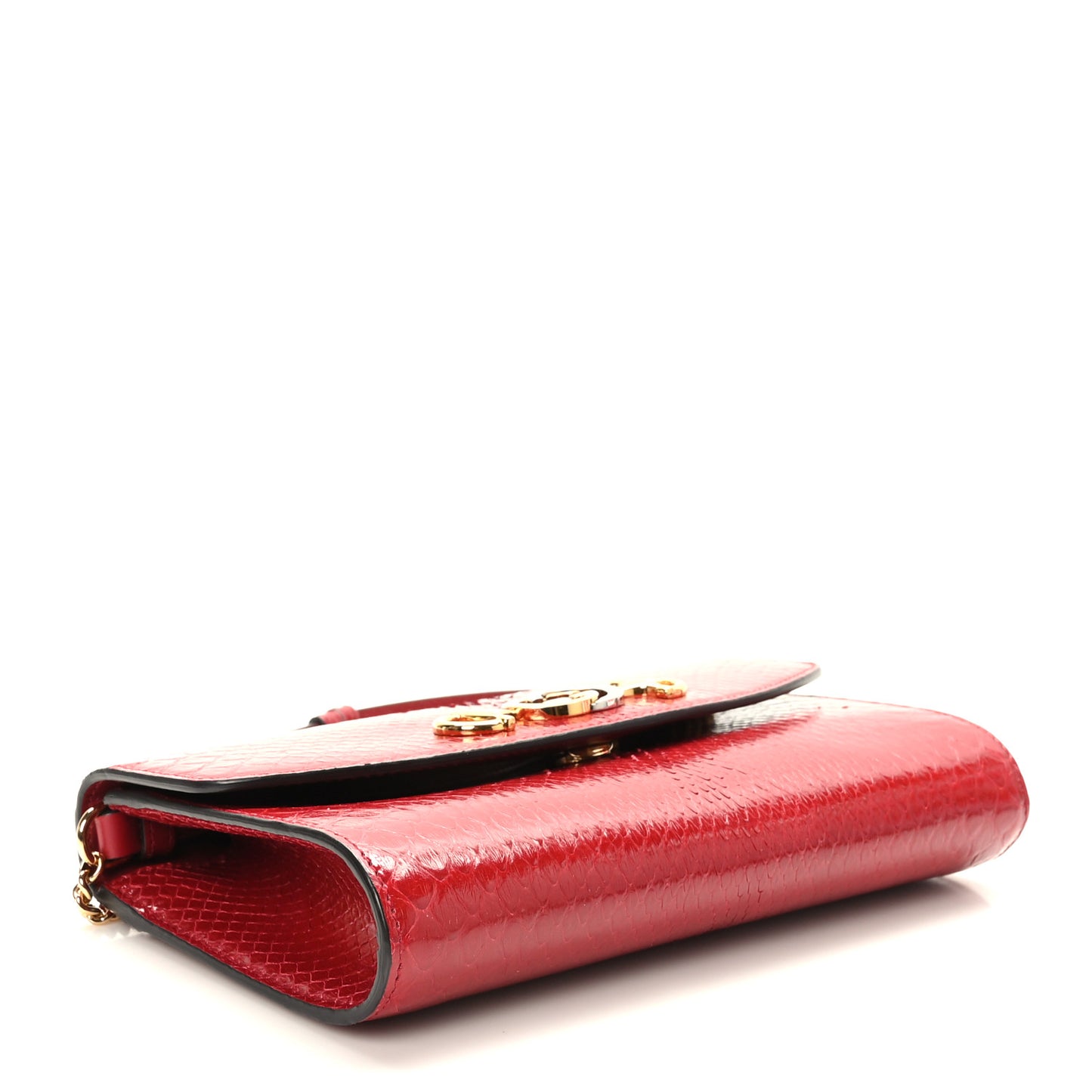 Snakeskin Small Zumi Shoulder Bag Hibiscus Red