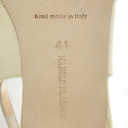 FASHIONPHILE MANOLOBLAHNIKPatentSlingbackHeels41 5 of 7