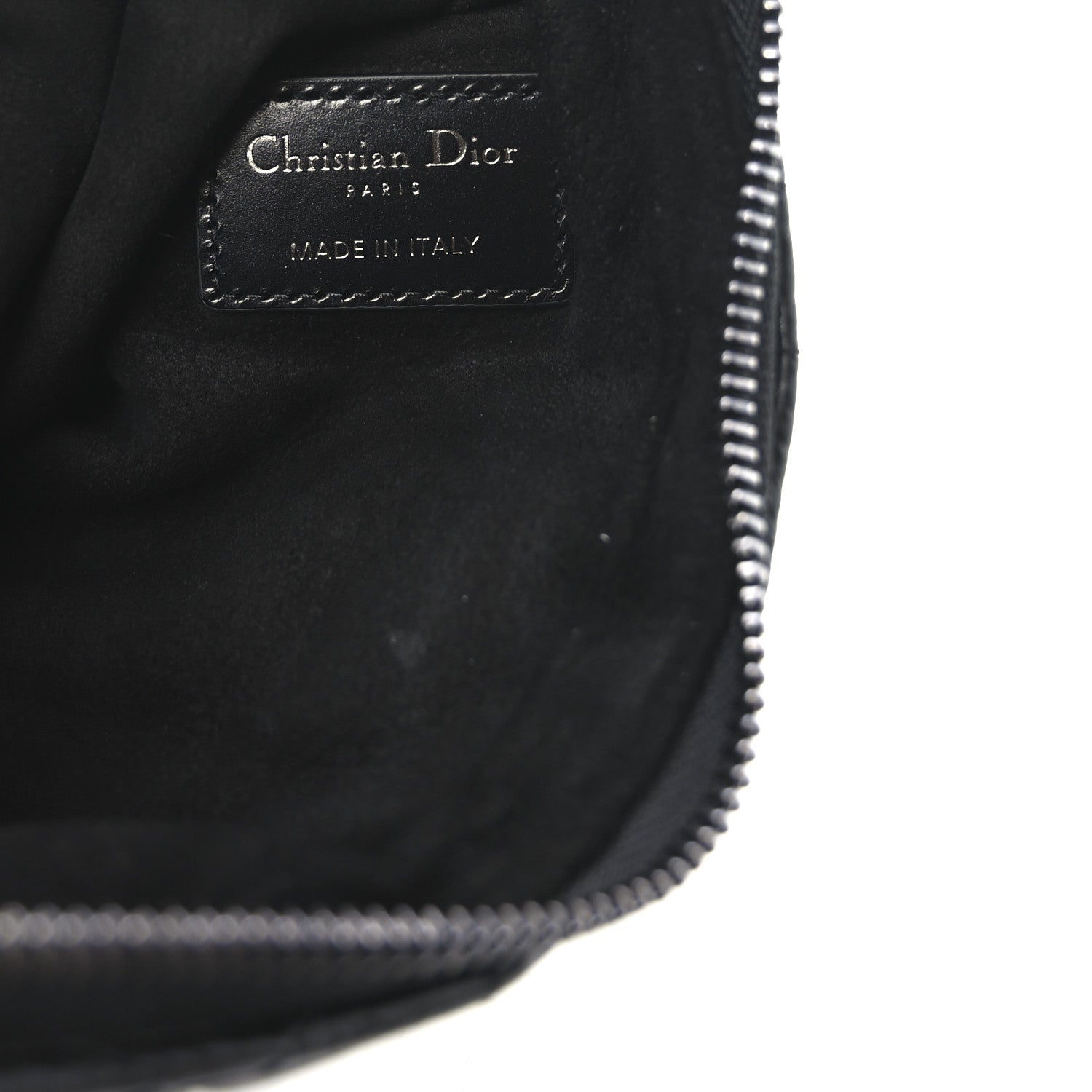 Christian Dior Calfskin Macrocannage Mini Dior Caro Tulip Bag Black 6 of 9