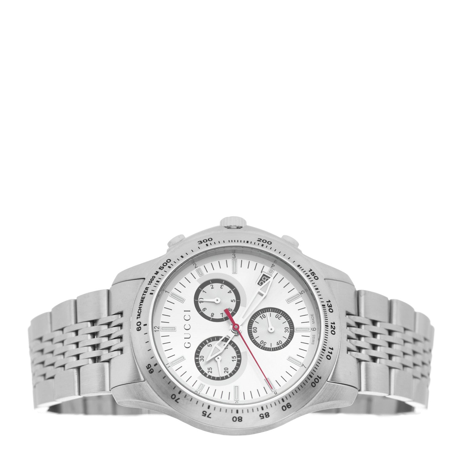 Gucci Stainless Steel 46mm G-Timeless Chronograph Quartz Watch 2 of 5