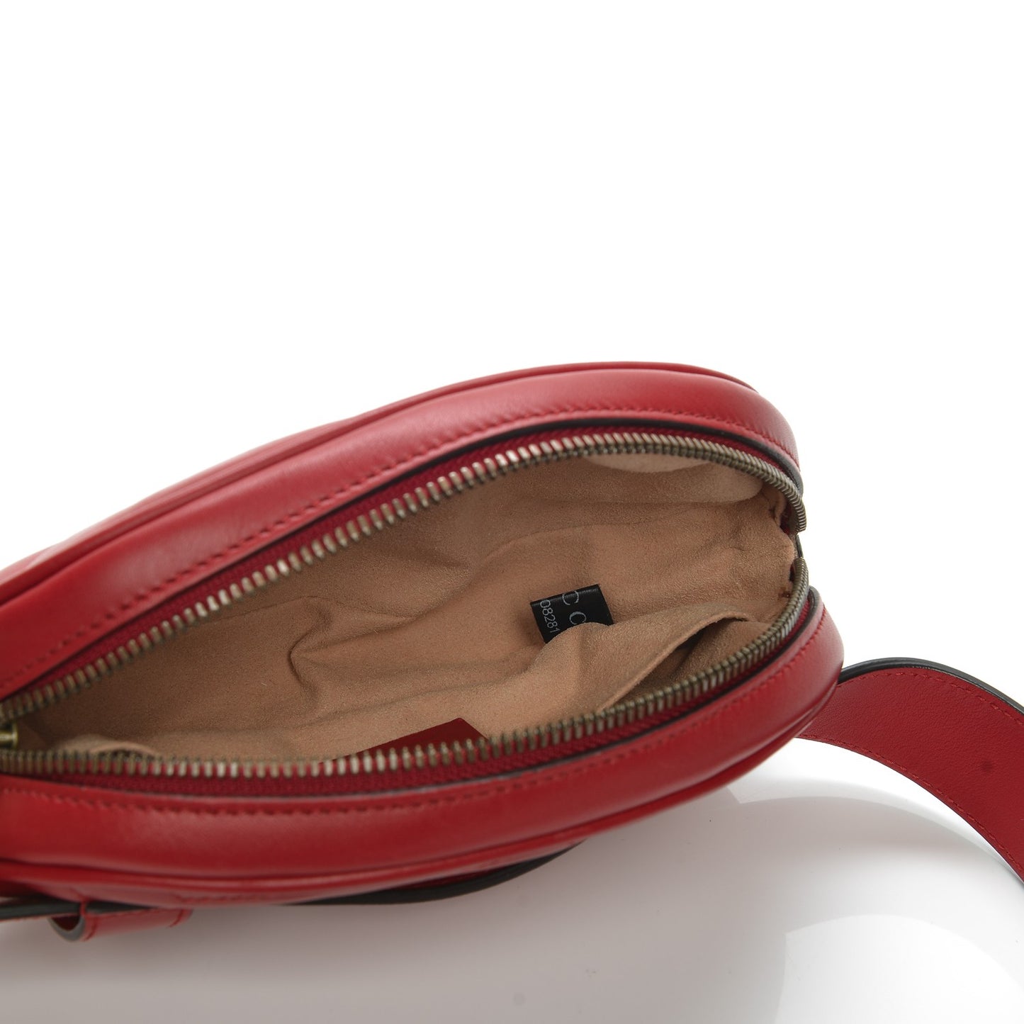 Calfskin Matelasse GG Marmont Belt Bag 75 30 Hibiscus Red