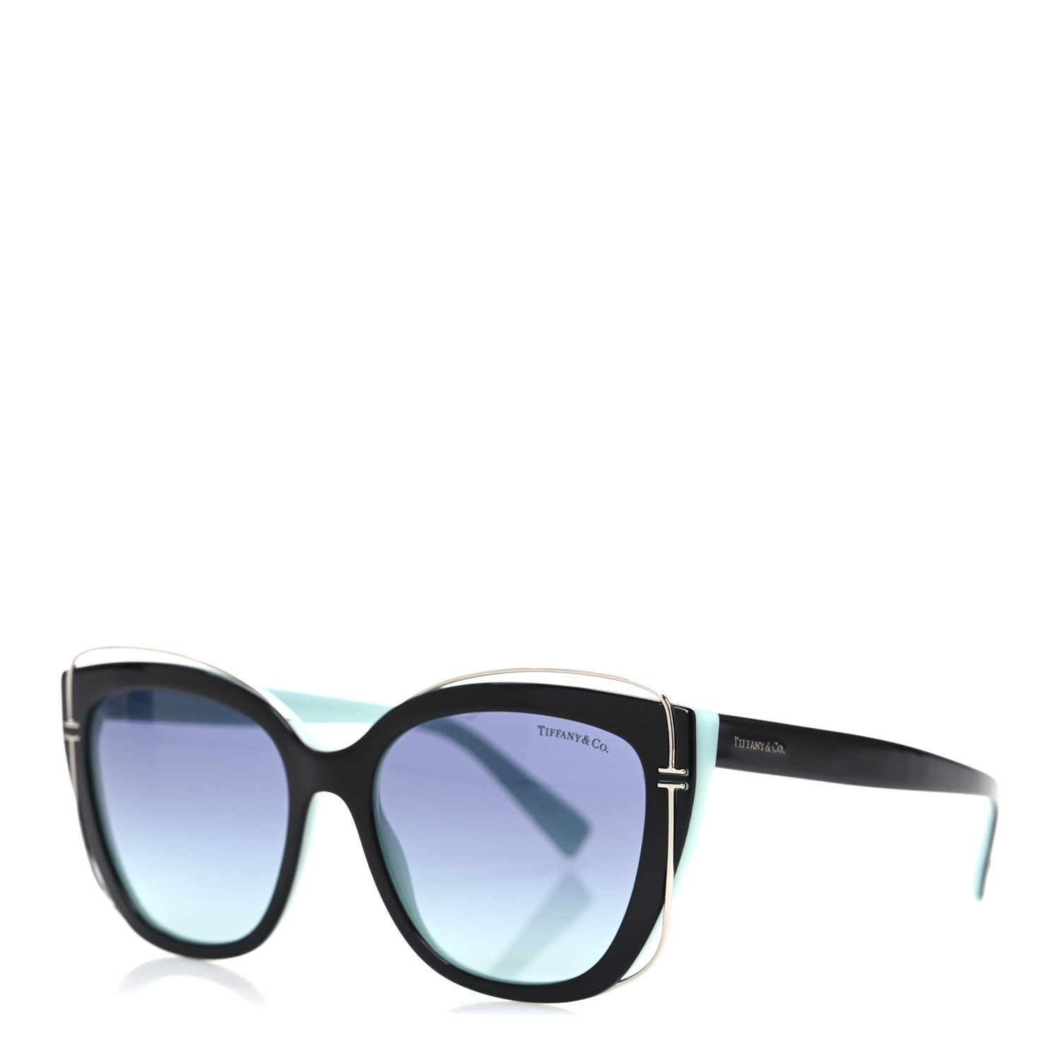 Tiffany Acetate Metal TF4148 Sunglasses Black Blue 1 of 8
