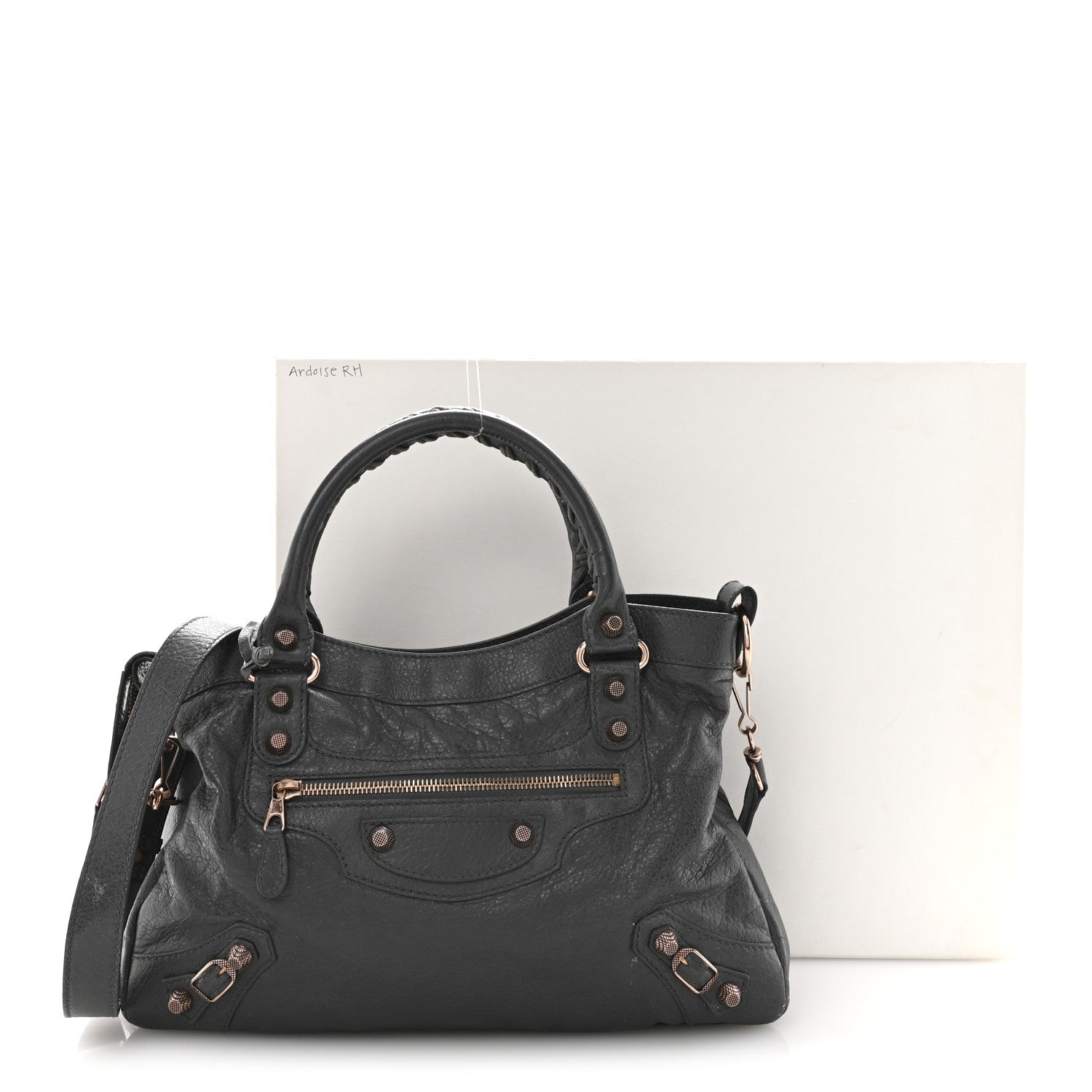 Balenciaga Agneau Giant 12 Rose Gold Hardware Town Gris Tarmac 15 of 15