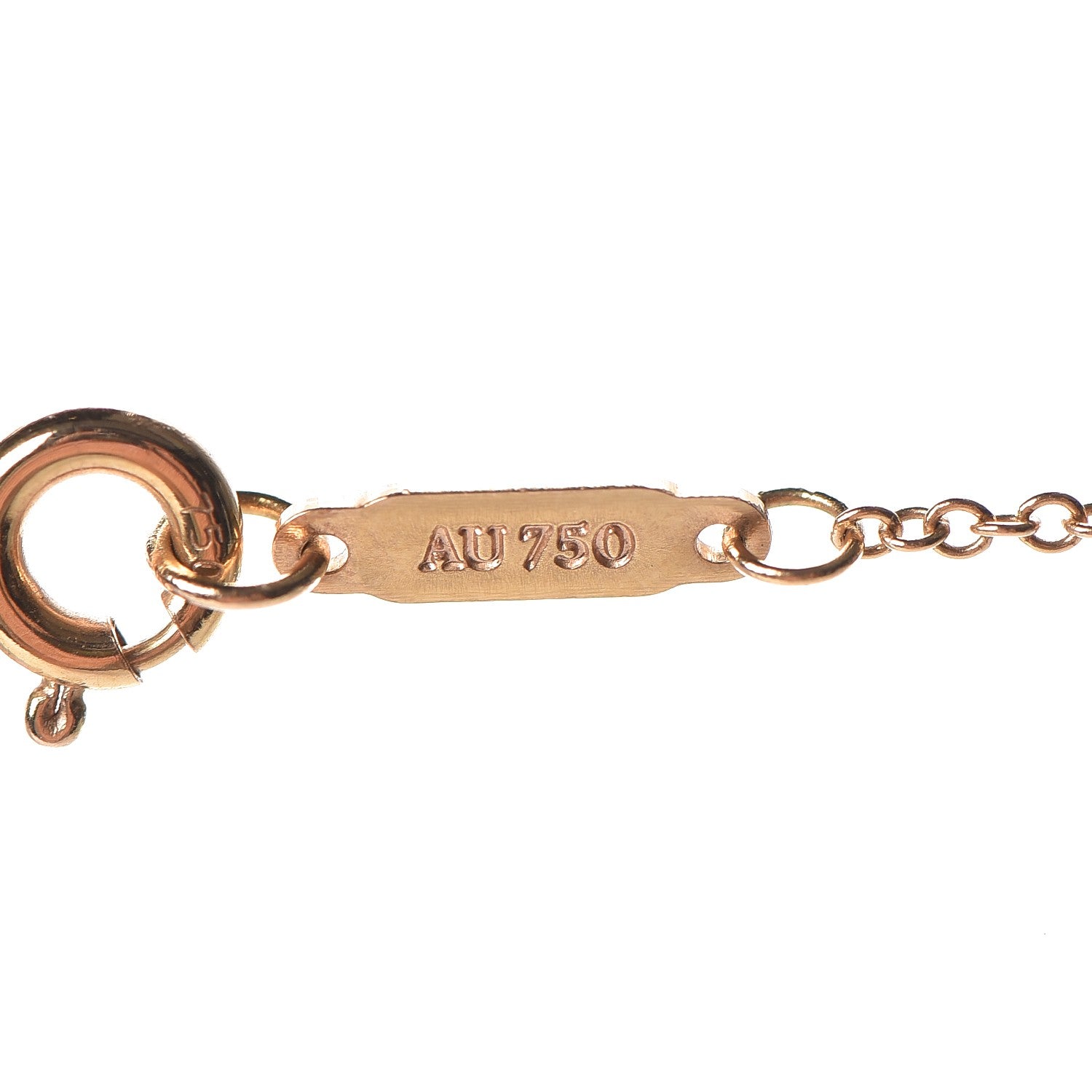 Tiffany 18K Yellow Gold Diamond Crown Key Pendant Necklace 7 of 9