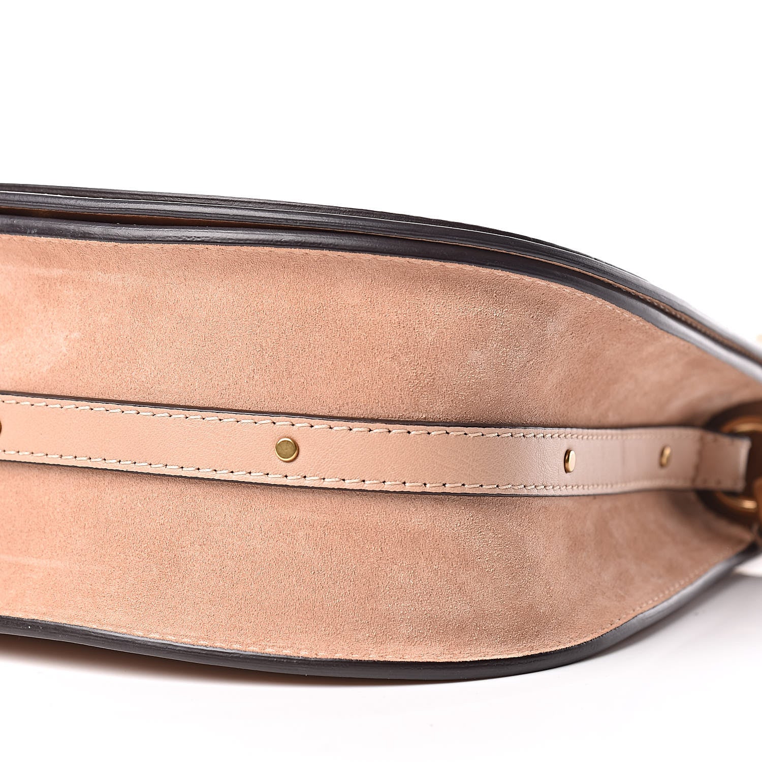 Chloe Calfskin Suede Medium Nile Bracelet Bag Biscotti Beige 9 of 9