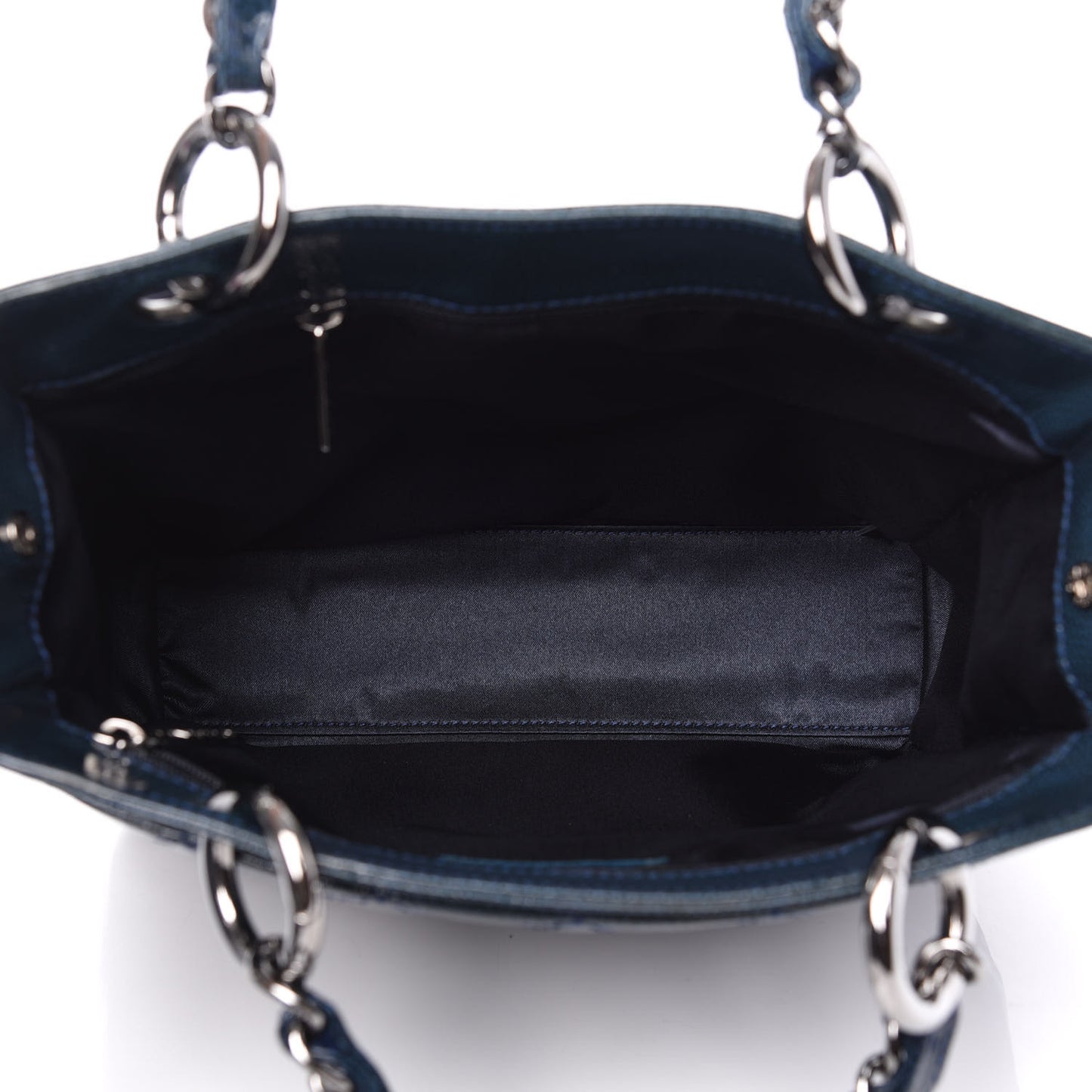 Patent Caviar Quilted Reissue 2.55 Tote Blue