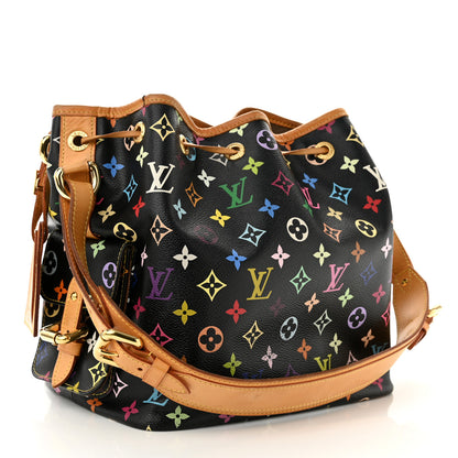 Louis Vuitton Monogram Multicolor Petit Noe Black 3 of 12
