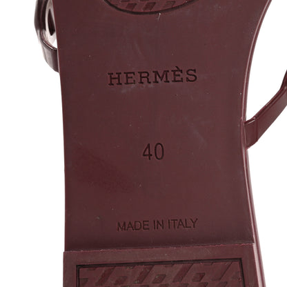 Hermes TPU Rivage Sandals 40 Bordeaux 8 of 9