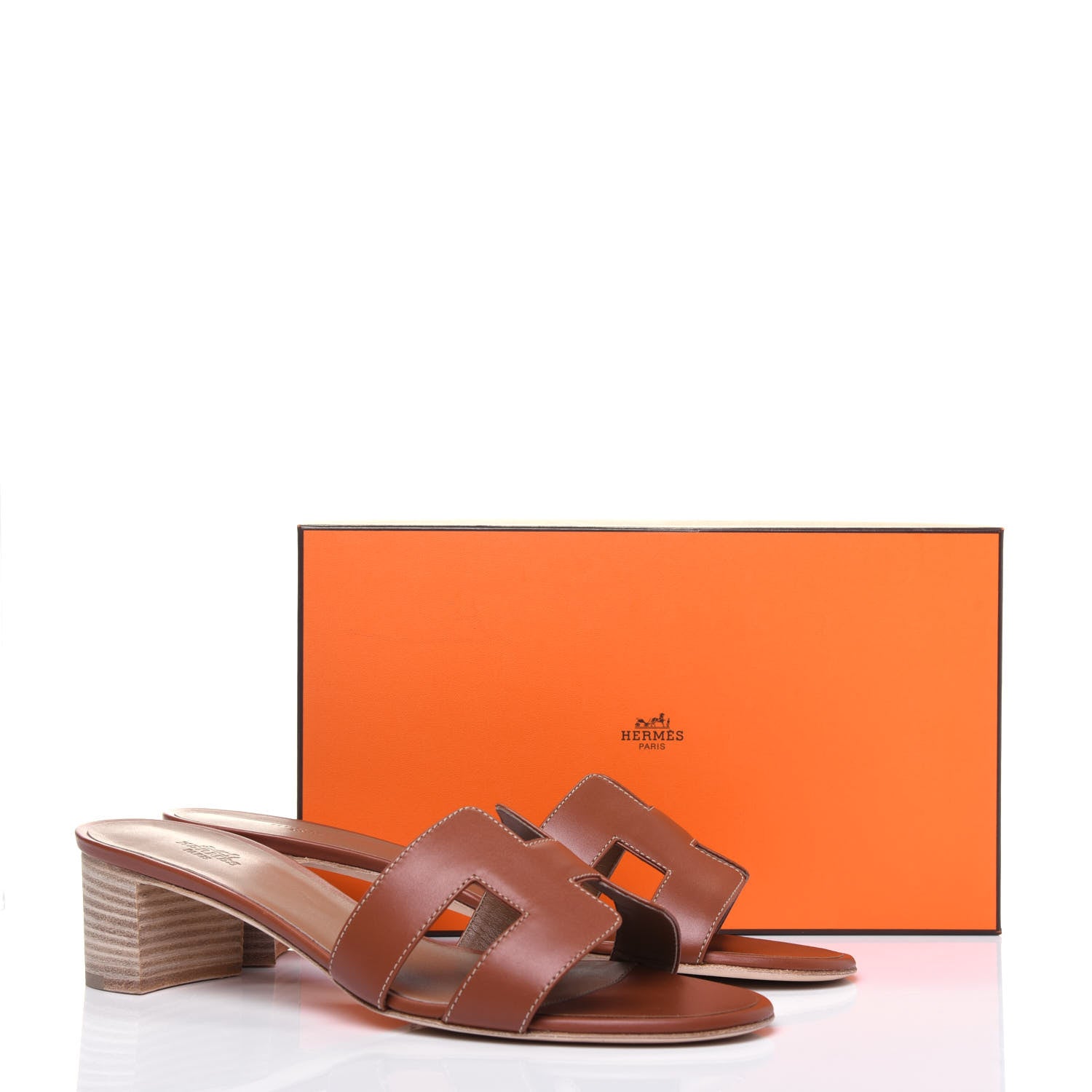Hermes Calfskin Oasis Sandals 41 Gold 10 of 10