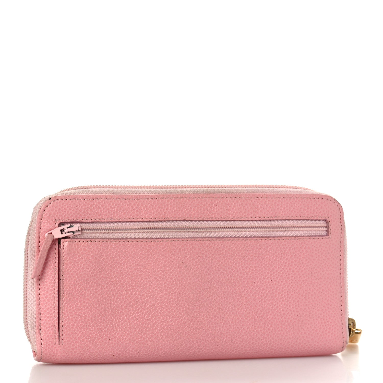 Chanel Caviar Large Timeless CC Zip Around Wallet Pink 3 of 15